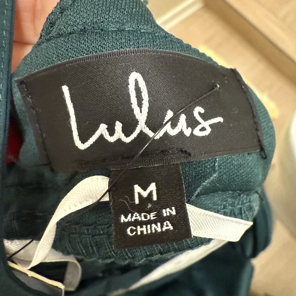 Lulus Rare Beauty Hunter Green Tulle Backless Maxi Dress M - Picture 9 of 9